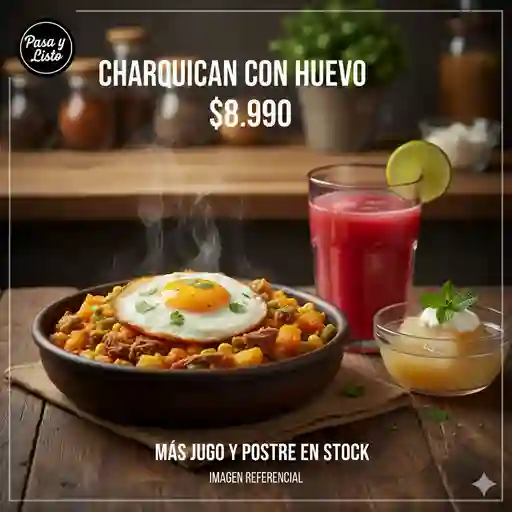 Charquican con huevo