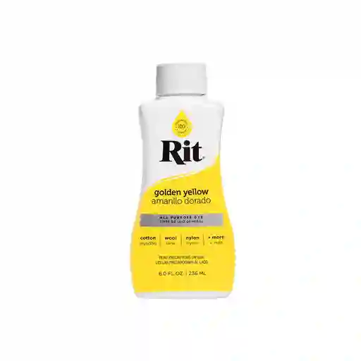 Anilina Líquido 236 Ml - Amarillo Dorado Rit Dye 1 Envase