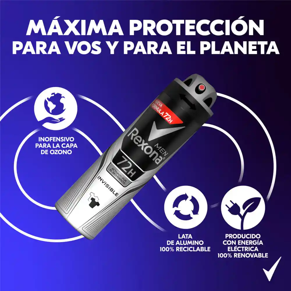 Rexona Desodorante Invisible  72H en Spray