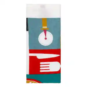 Paño Cocina de Algodón Velour Estampado Colorido