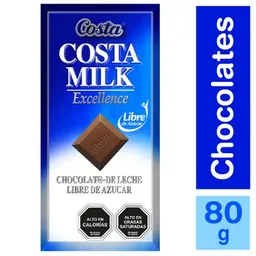 Costa Chocolate Costa Milk Excellence Libre de Azúcar