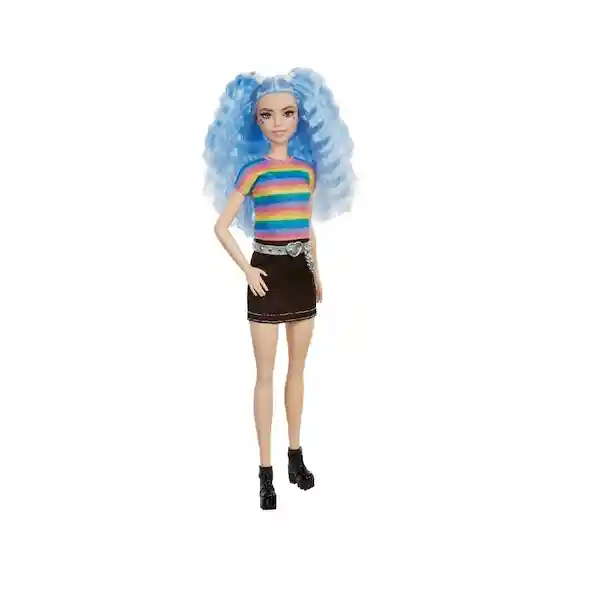 Barbie Muñeca Fashionista Cabello Ondulado