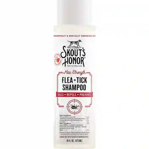 Skouts Honor Shampoo Para Perro Anti Pulgas y Garrapatas