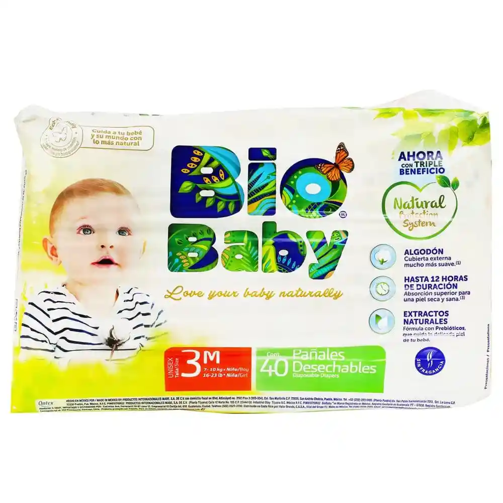 Bio Baby Pañal Ecológico Talla 3 Unisex