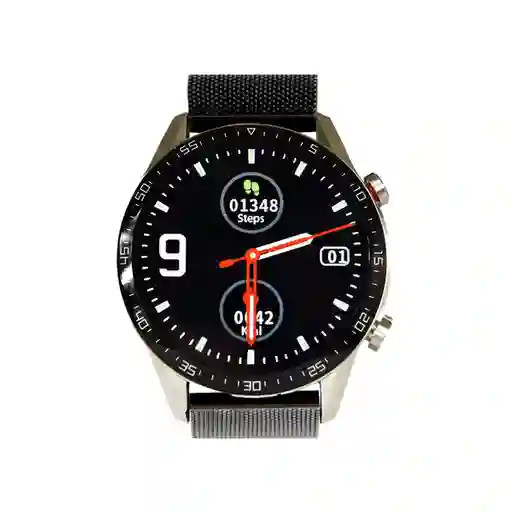 Lhotse Smartwatch Dark Silver Correa Metálica Negra RD9