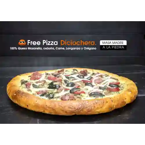 Free Pizza Familiar Diciochera