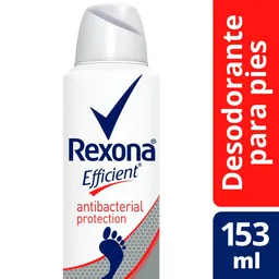 Rexona Antibacterial Desodorante Para Pies Efficient En Spray 8