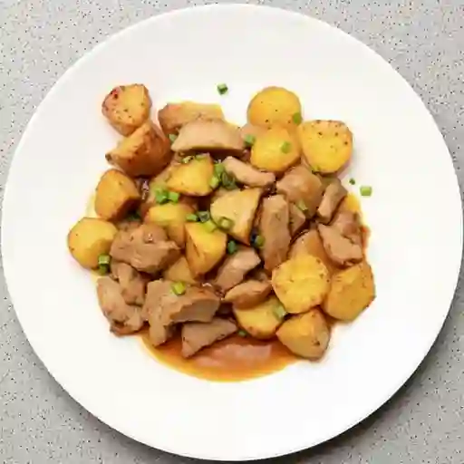 Cerdo Mongoliano con Papas