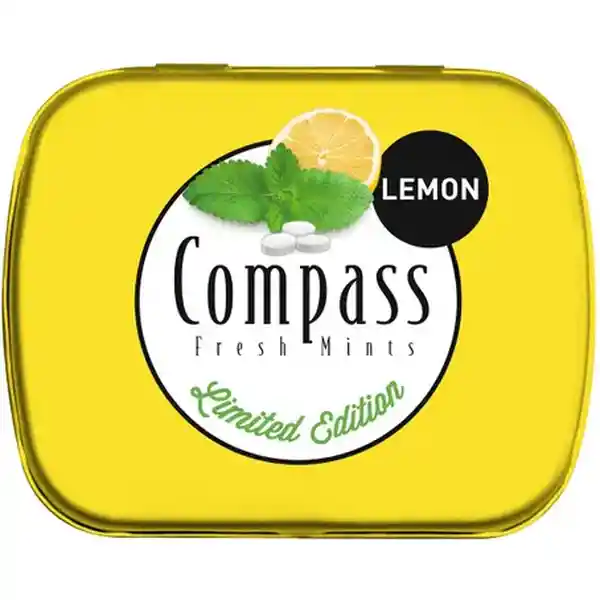 Compass Caramelo Mentolado Sabor Limón