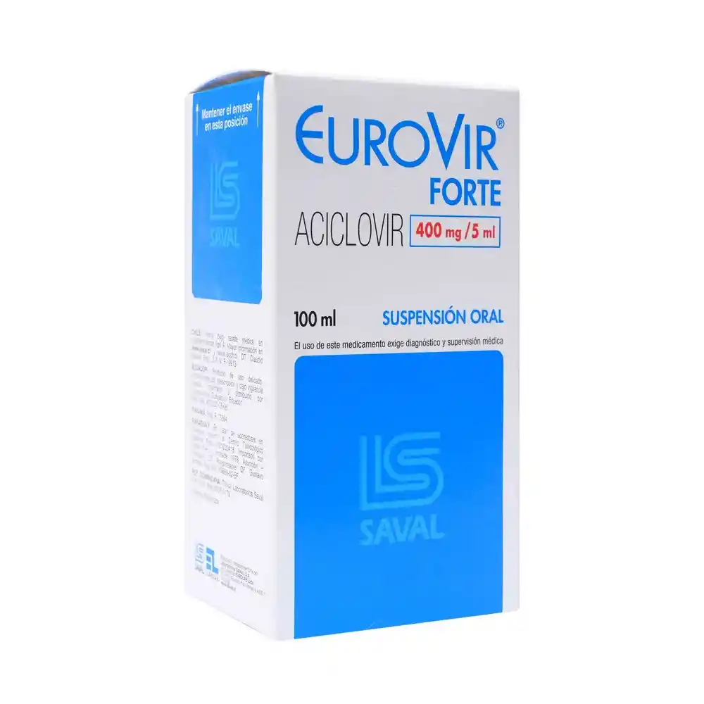 Eurovir Forte 400 mg/5 mL Suspension Oral