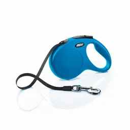 Flexi Correa Retráctil Cinta Color Blue M