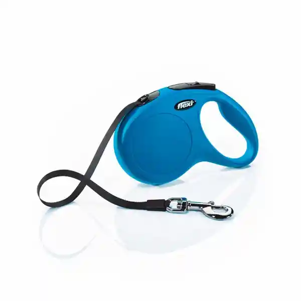 Flexi Correa Retráctil Cinta Color Blue M