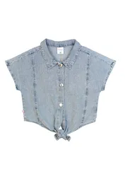 Blusa Mezclilla Essence Kids Niña Celeste Talla 06 - 291