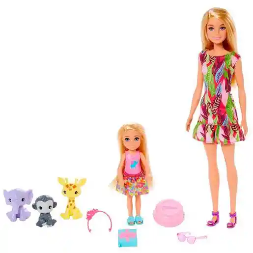 Barbie Dreamhouse Adventures Chelsea Animales de Selva