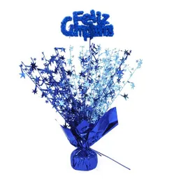 Centro de Mesa Feliz Cumpleaños Azul