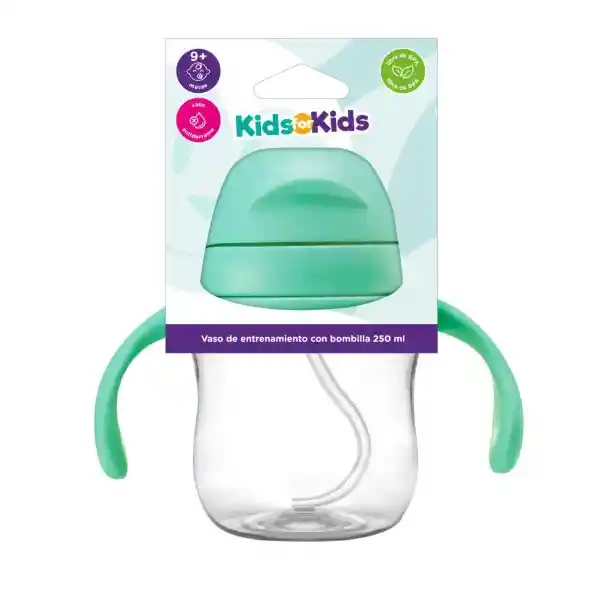Kids For Kids Vaso Entren Con Bombilla