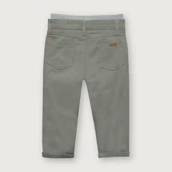 Pantalón Con Rib Niño Gris Talla 18M Opaline