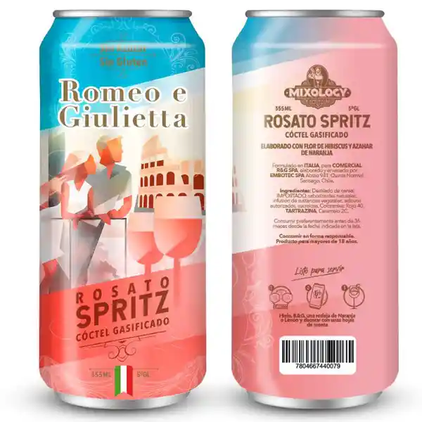 Romeo e Gulietta Cóctel Gasificado Rosato