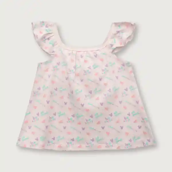 Pijama Minnie Polera Corta + Pantalón Ninã Rosado 6M Opaline