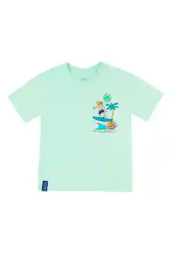 Polera Holiday Boys Verde Talla 04 - 236