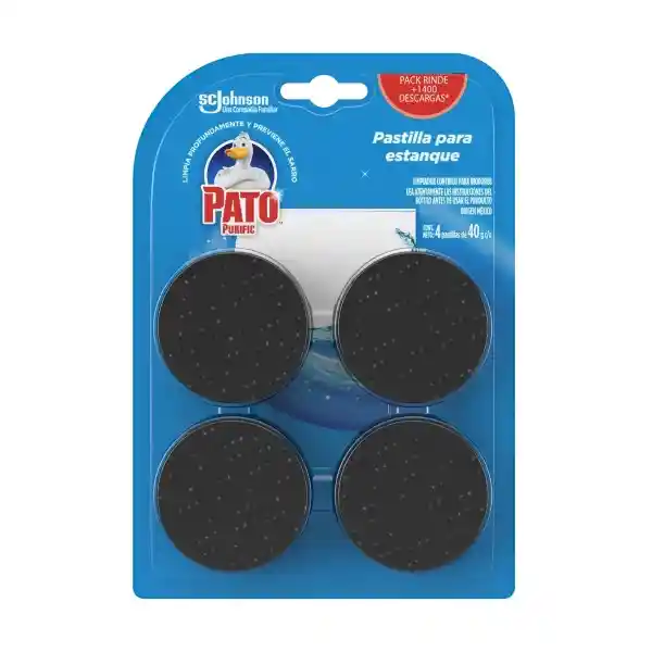 Bloque Para Estanque Inodoro Pato Purific Marina 160 g x 4 Und