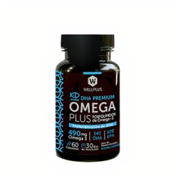 Wellplus Omega Plus Fosfolípidos de Omega 3  (490 mg)