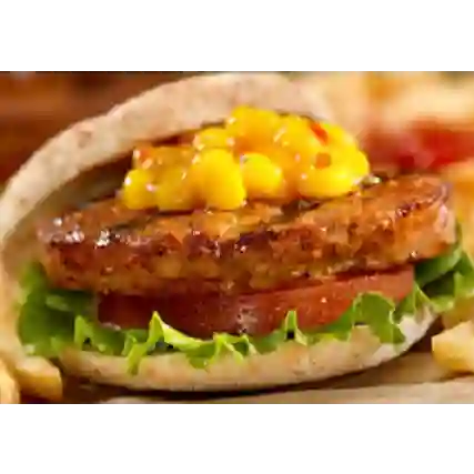 Burger Estilo "Simply Red" / Papas Frita