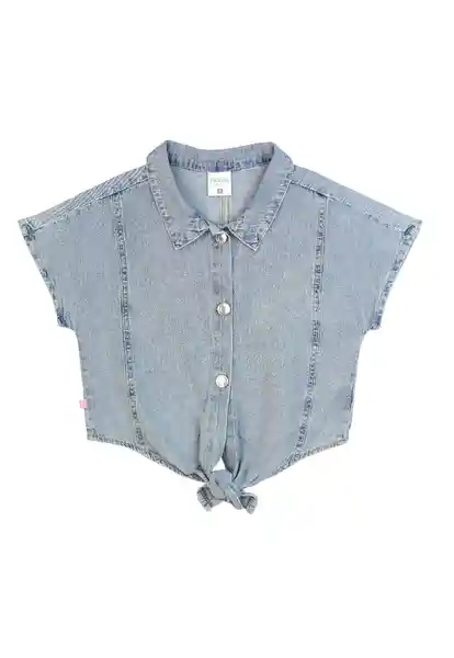 Blusa Mezclilla Essence Kids Niña Celeste Talla 04 - 291
