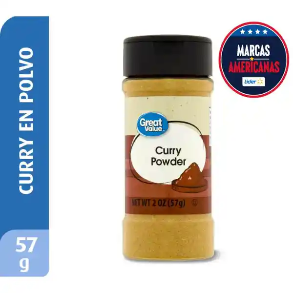 Sazonador Curry en Polvo Great Value