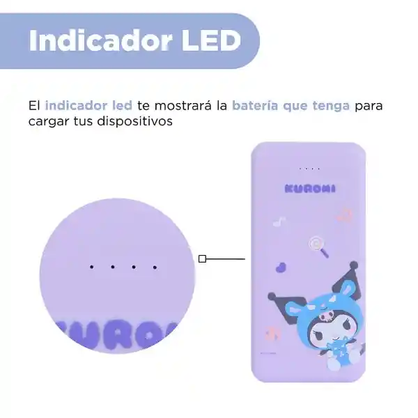 Batería Portátil Power Bank Con 2 Puertos Miniso