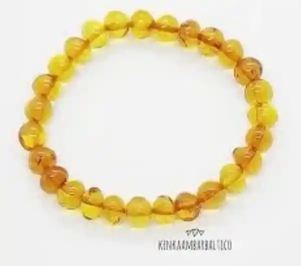 Kosleeping Pulsera Ámbar Adulto Miel Pulido 18 y 19 cm KOSL-13