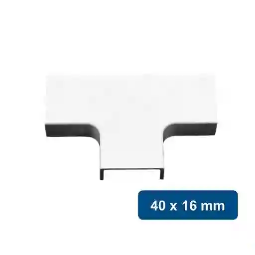 Unión Tee Para Canaleta Pvc 40 x 16 mm