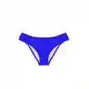 Bikini Calzón Con Drapeado Azul Talla L Samia
