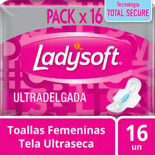 Ladysoft Toallas Higiénicas Ultradelgadas Tela Ultraseca