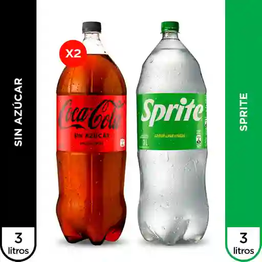 Coca-Cola Sin Azucar + Gaseosa Sprite