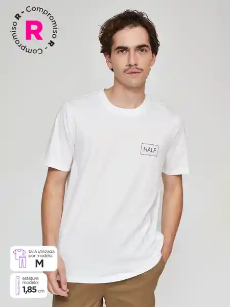 Half Polera Manga Corta Emesa 4 Blanco M SS25