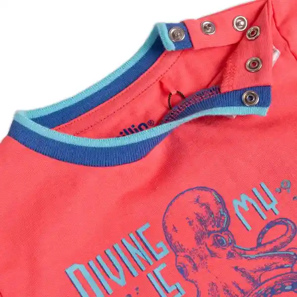 Polera Bebé Niño Coral Talla 3 A Pillín