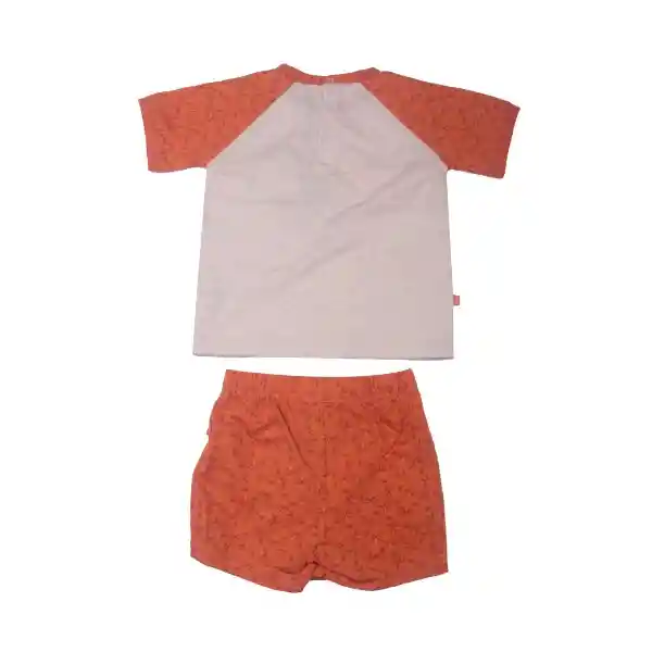 Pijama Bebe Niño Naranja Pillín 3 a