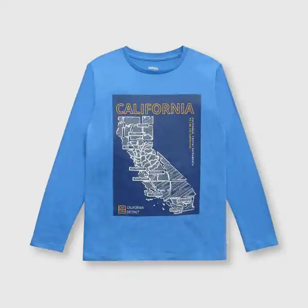 Polera Mapa de Niño Jacinto Talla 8A Colloky