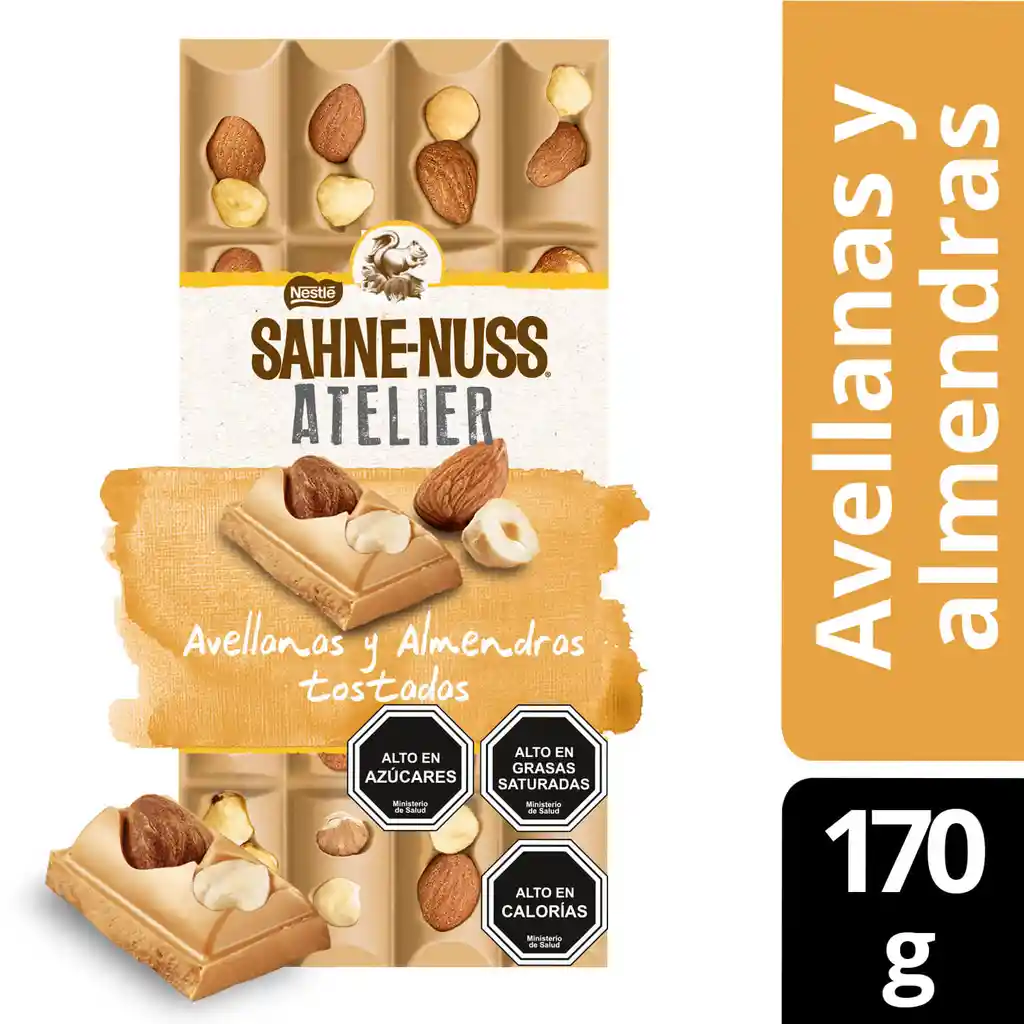 Sahne-Nuss Chocolate Latelier Blond Avellanas Y Almendras