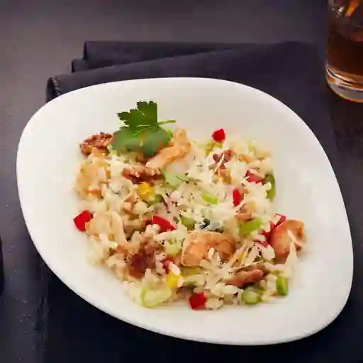 Risotto pollo gorgonzola