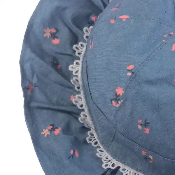 Gorro Bebe Niña Azul Pillín 48