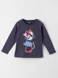 Minnie Polera Manga Larga Na Navy Talla 6 314012552 V26