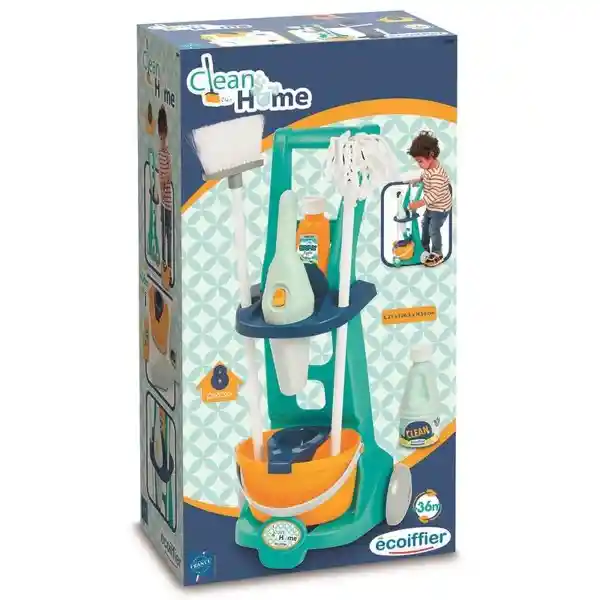 Ecoiffier Clean Home Carrito de Limpieza