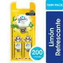 Aromatizante Ambientes Glade Limón Repuesto Pack 9 g x 2 Und