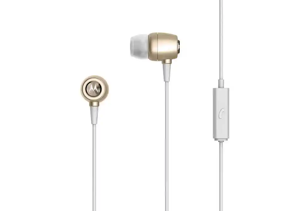 Audífonos Earbuds Metal Oro Motorola