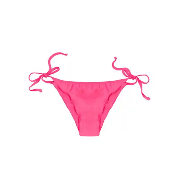 Bikini Calzón Estilo Tanga Con Amarras Fucsia Talla L Samia