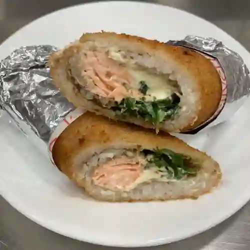 Panko Salmón, Queso Crema y Cebollín