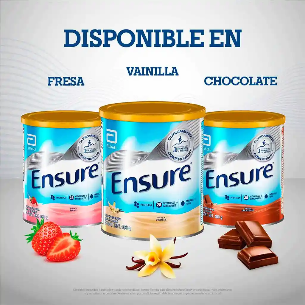 Ensure Alimentación Especializada Sabor Chocolate en Polvo