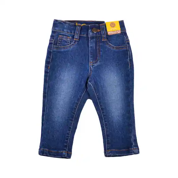 Jean Bebé Niño Azul Talla 6 M Pillin